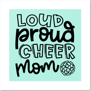 Loud Proud Cheer Mom Cheerleader Cute Posters and Art